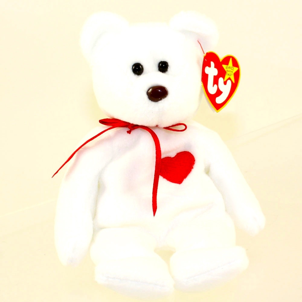 ULTRA RARE VALENTINO 1st Edition Collectible Beanie Baby with Tag Errors.